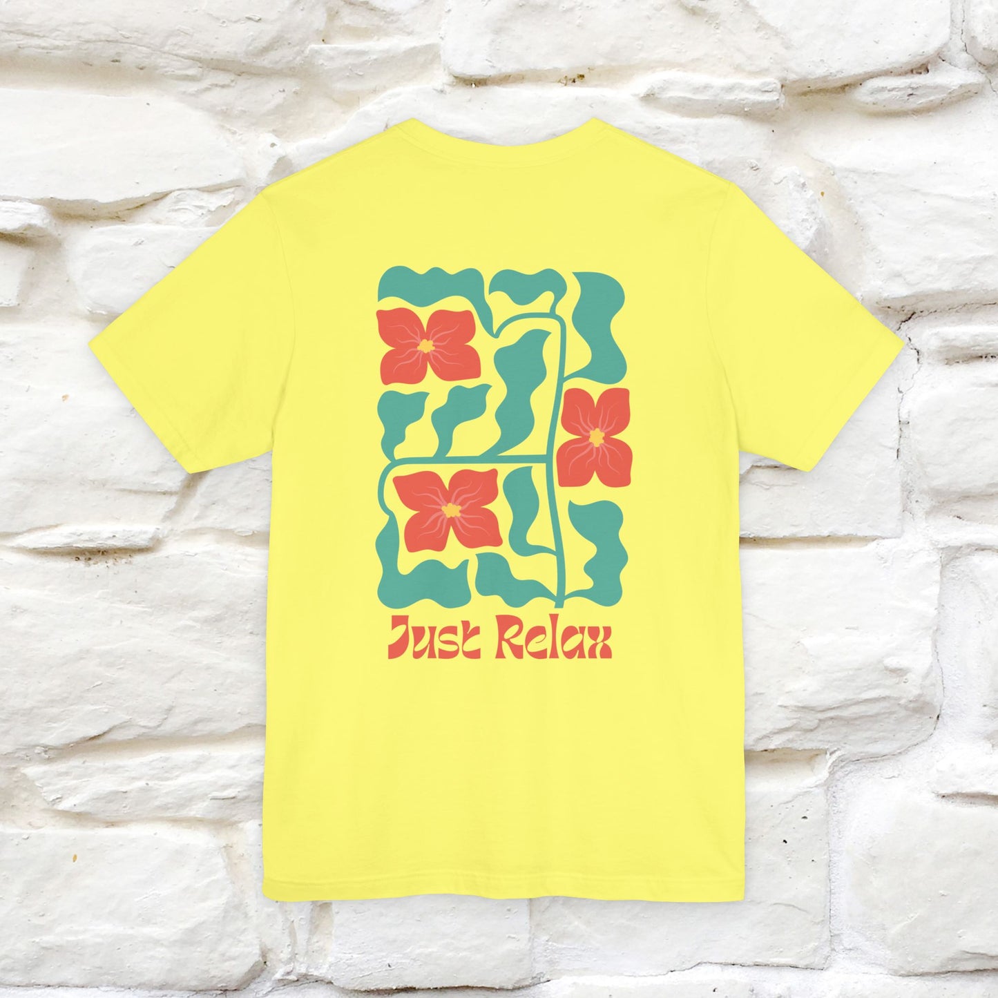 "Just Relax'' Cat T-Shirt Front and Back Design | Nunu&Miao Studio - Nunu&Miao Studio