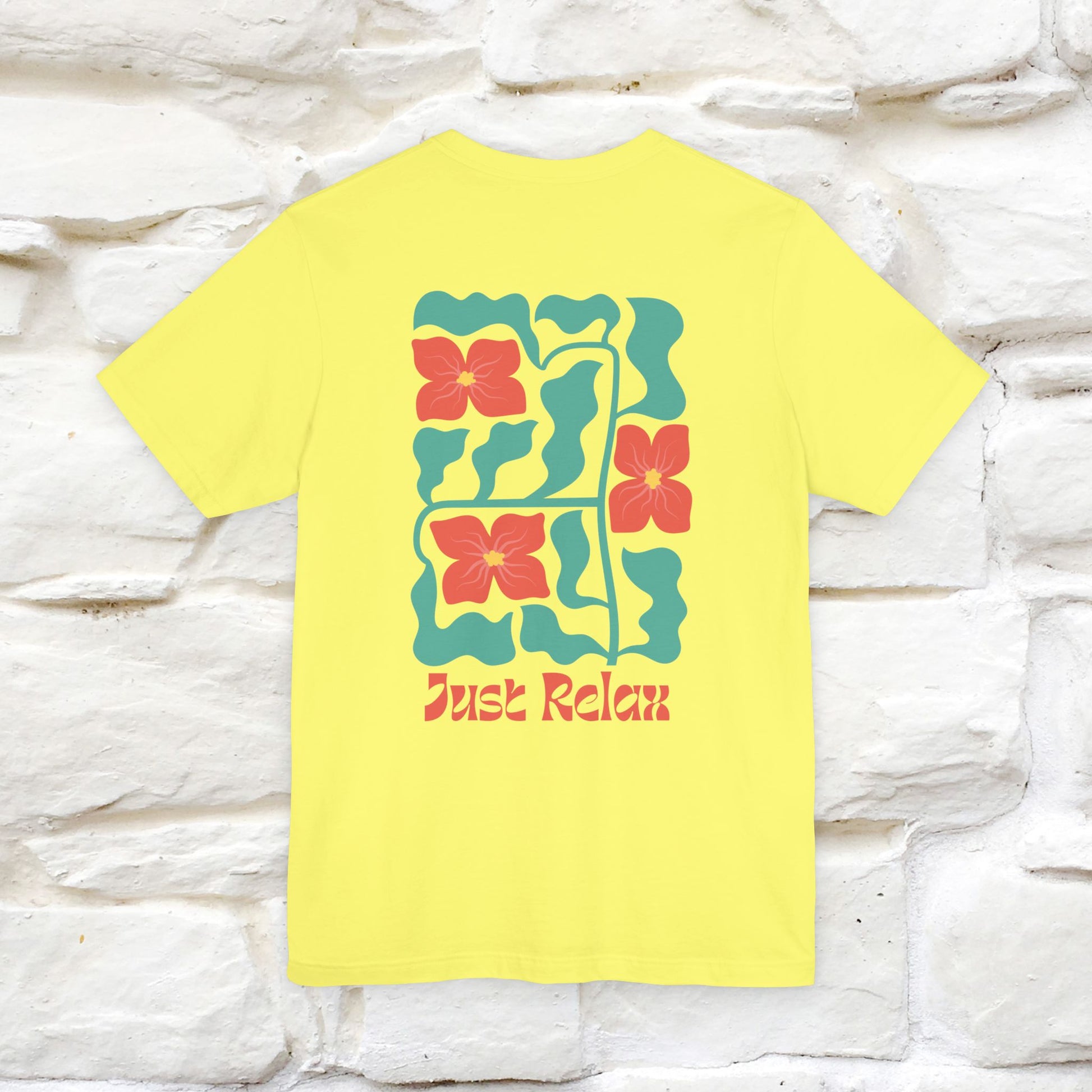 "Just Relax'' Cat T-Shirt Front and Back Design | Nunu&Miao Studio - Nunu&Miao Studio