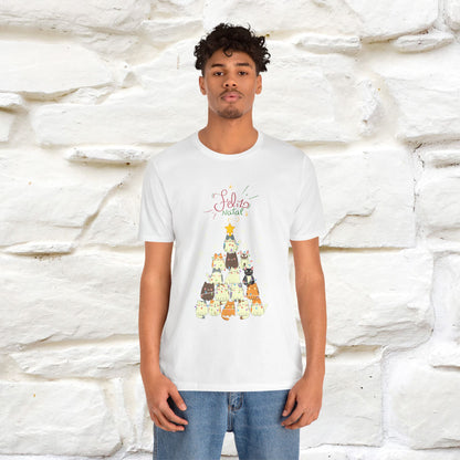 "Feliz Natal" Cat T-shirt|Nunu&Miao Studio - Nunu&Miao Studio