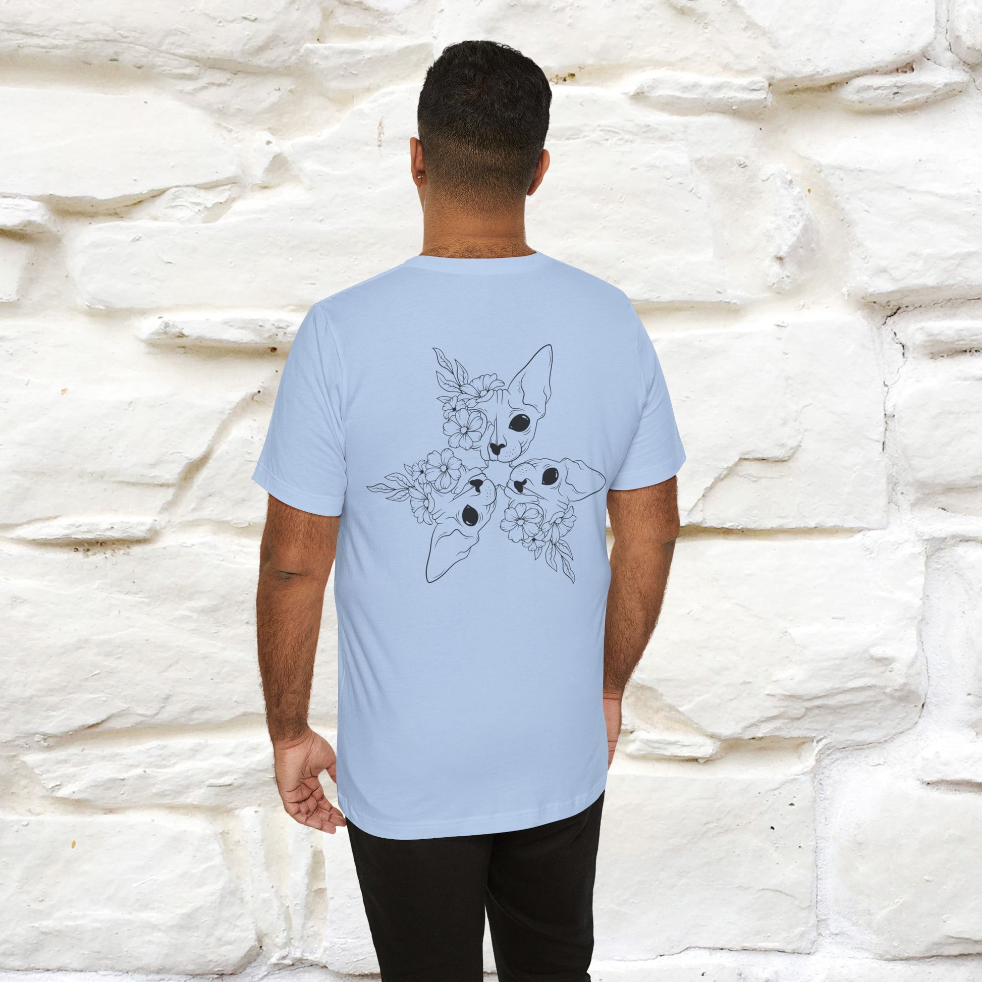"Trinity'' Cat T-Shirt Front and Back Design | Nunu&Miao Studio - Nunu&Miao Studio