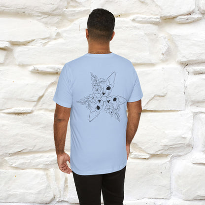 "Trinity'' Cat T-Shirt Front and Back Design | Nunu&Miao Studio - Nunu&Miao Studio