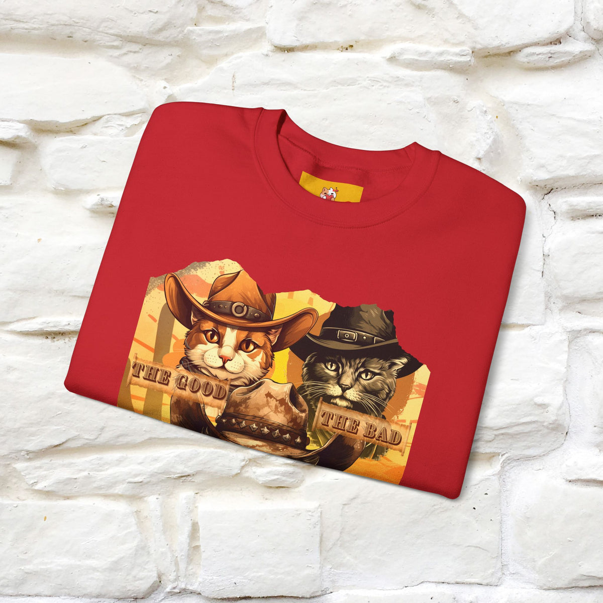 ''The Good, the Bad, and the Meow'' |Cat Sweatshirt | Nunu&Miao Studio
