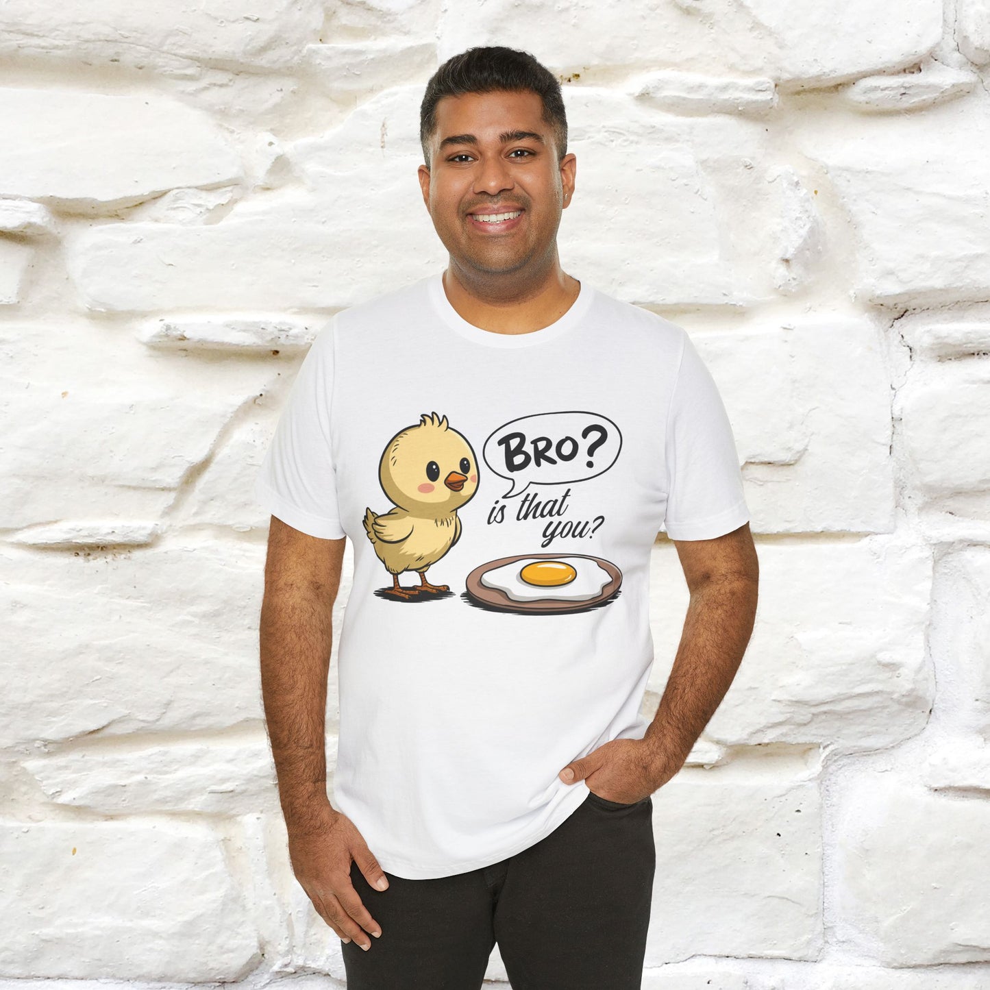 "Bro Is That You?" Funny Chicken T-shirt |Nunu&Miao Studio - Nunu&Miao Studio