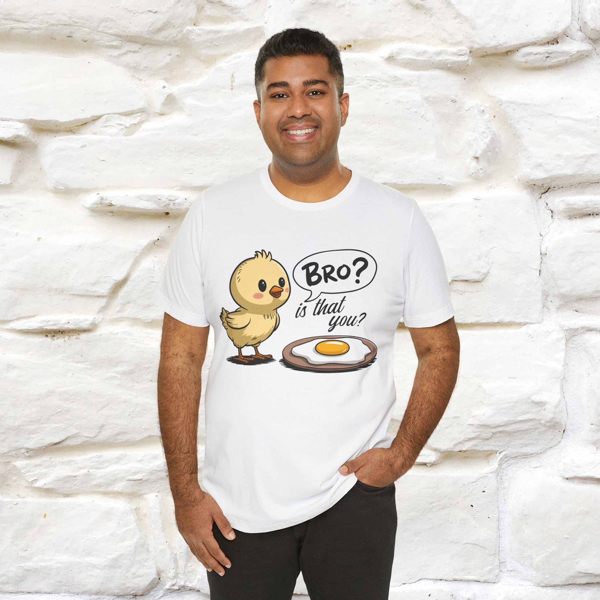 "Bro Is That You?" Funny Chicken T-shirt |Nunu&Miao Studio - Nunu&Miao Studio