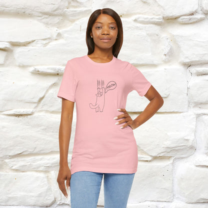 "Meow Meow Meow" Cat T-Shirt | Front & Back Design | Nunu&Miao Studio