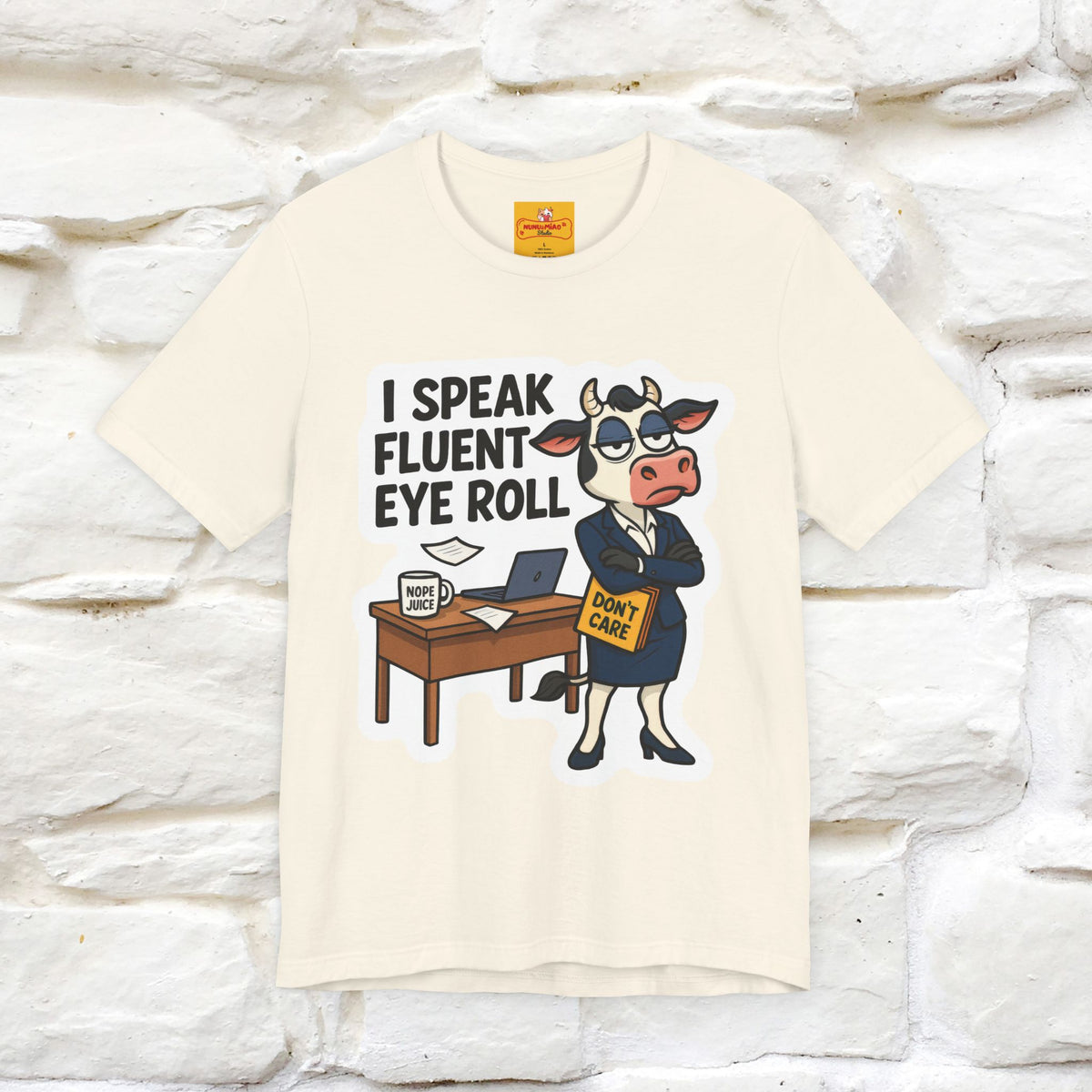 ''I Speak Fluent Eye Roll ''|  Sarcastic Cat T-Shirt | Nunu&Miao Studio