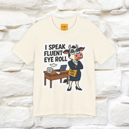 ''I Speak Fluent Eye Roll ''|  Sarcastic Cat T-Shirt | Nunu&Miao Studio