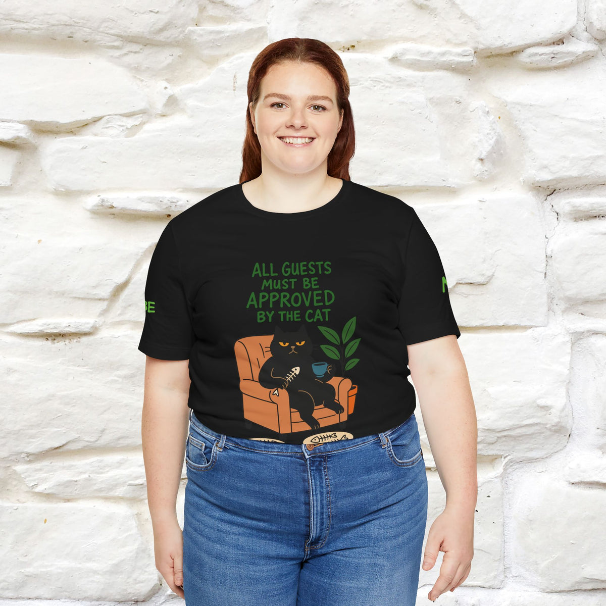 "All Guest Must Be Approved By The Cat - NO,MAYBE" Cat T-shirt |Nunu&Miao Studio
