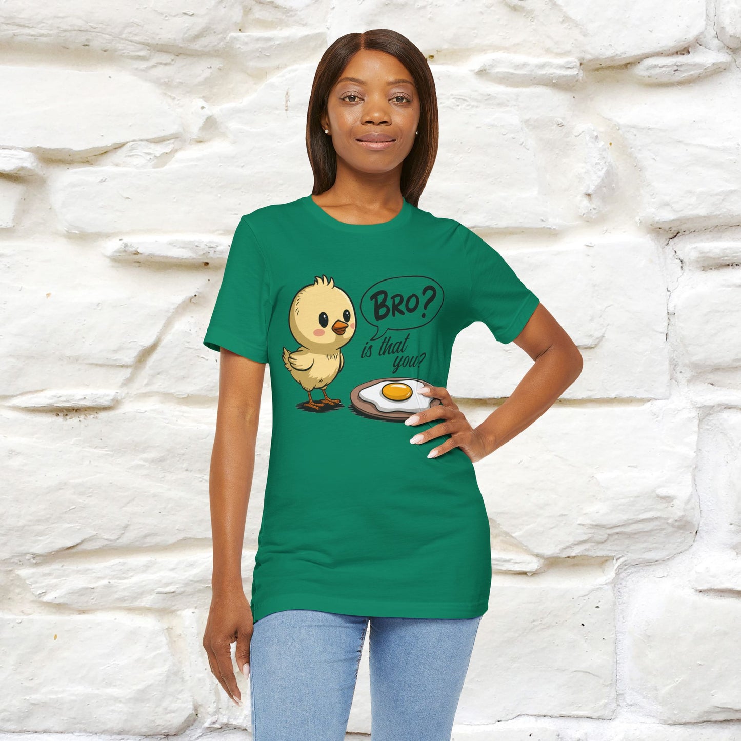"Bro Is That You?" Funny Chicken T-shirt |Nunu&Miao Studio - Nunu&Miao Studio