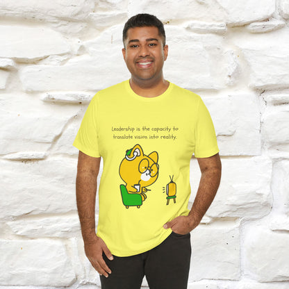 "Leadership Is the Capacity to Translate Vision Into Reality" Cat T-Shirt | Inspiring Cat Shirt for Men & Women | 100% Cotton* 🐾 - Nunu&Miao Studio