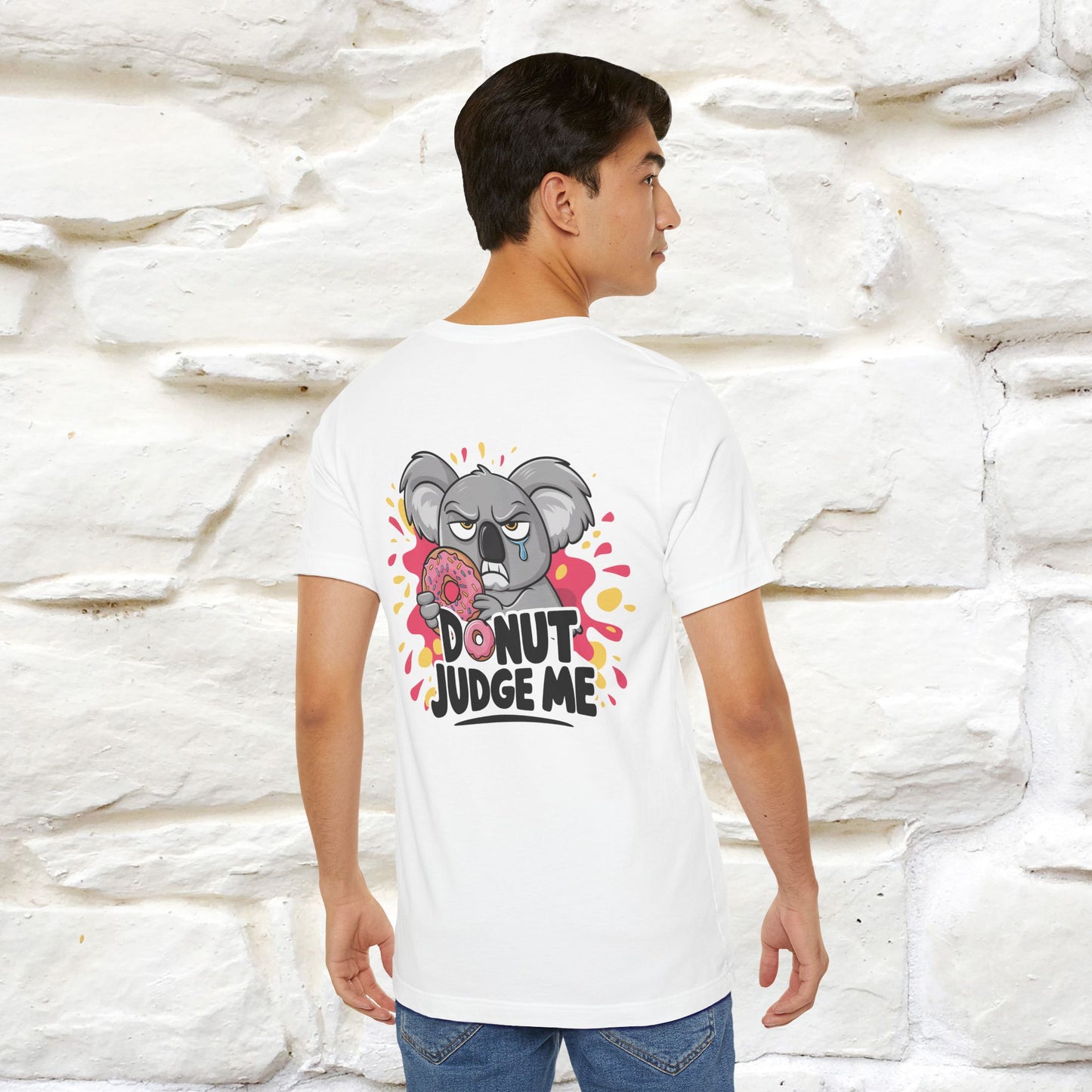 "Donut Judge Me " |Funny  T-Shirt | Front & Back Design | Nunu&Miao Studio - Nunu&Miao Studio