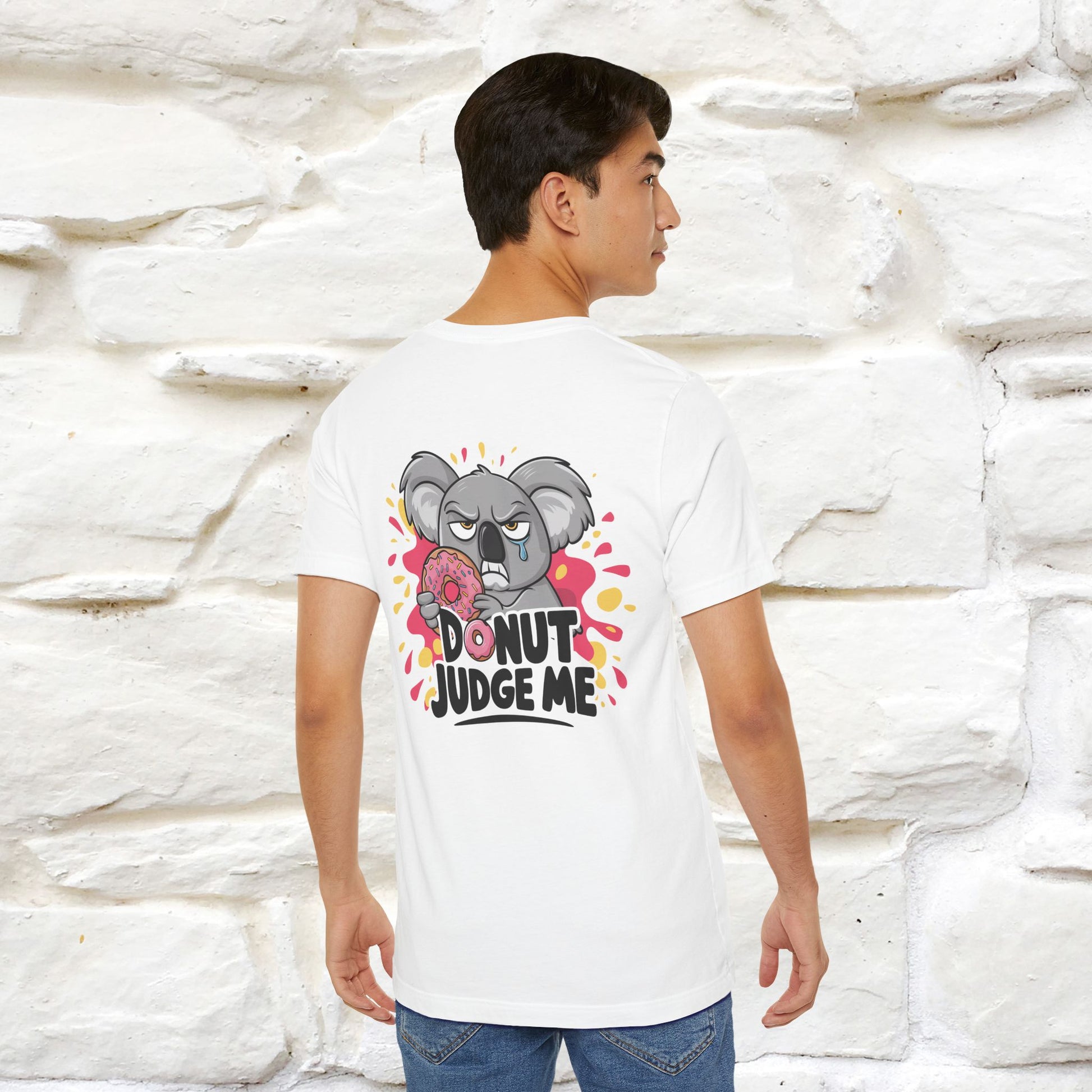 "Donut Judge Me " |Funny  T-Shirt | Front & Back Design | Nunu&Miao Studio - Nunu&Miao Studio