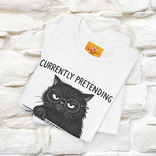 "Currently Pretending To Be Productive" |Cat T-Shirt | Nunu&Miao Studio - Nunu&Miao Studio