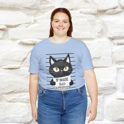 "Bad Cattitude" T-Shirt for Men & Women | 100% Cotton* - Nunu&Miao Studio