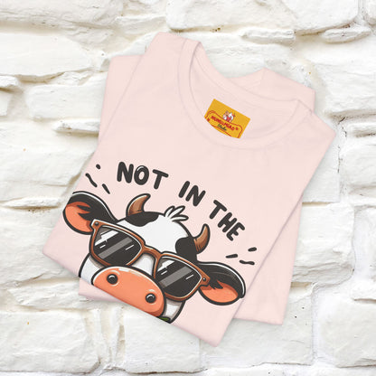 Not In The Moood – Funny Cow Pun T-Shirt | Nunu & Miao Studio - Nunu&Miao Studio