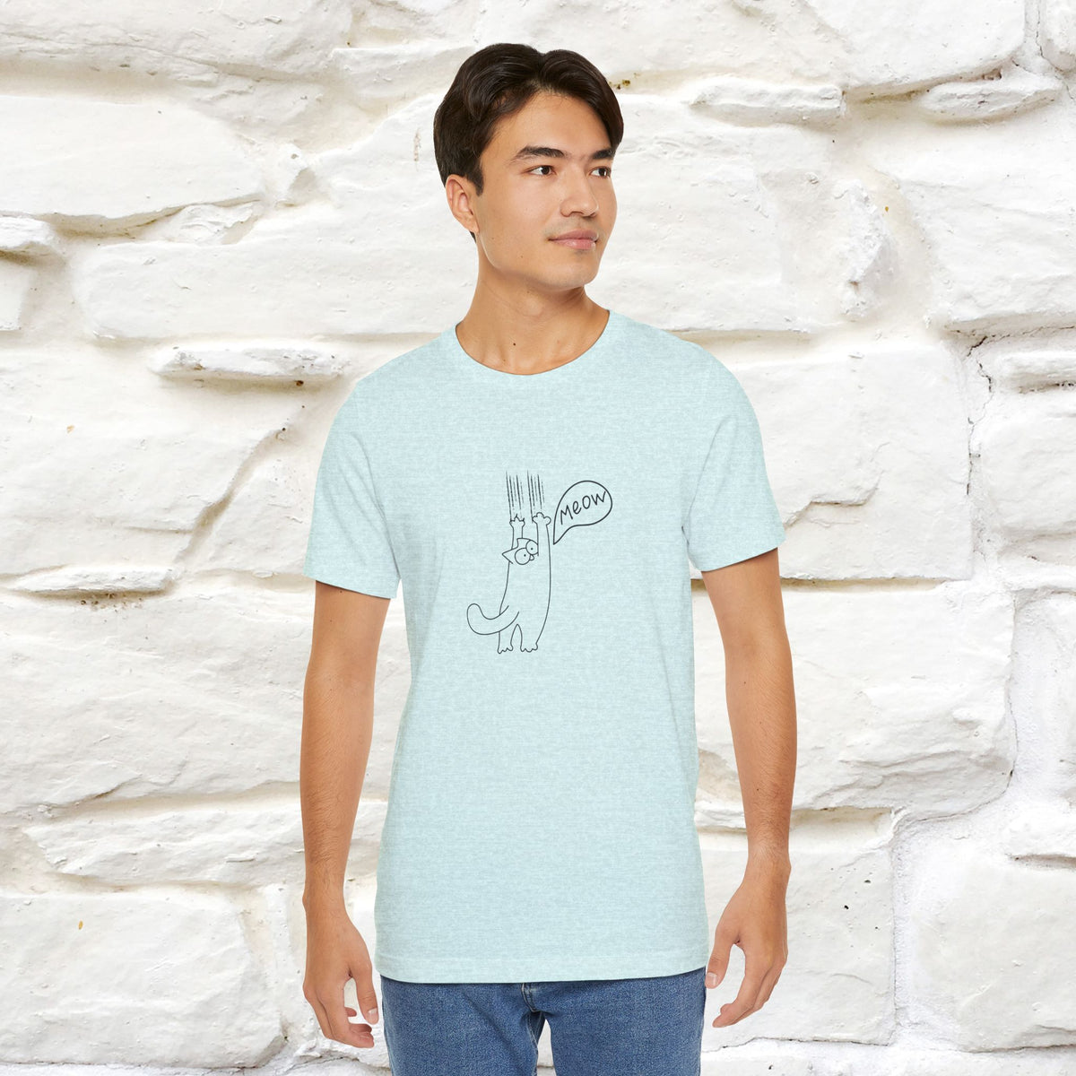 "Meow Meow Meow" Cat T-Shirt | Front & Back Design | Nunu&Miao Studio