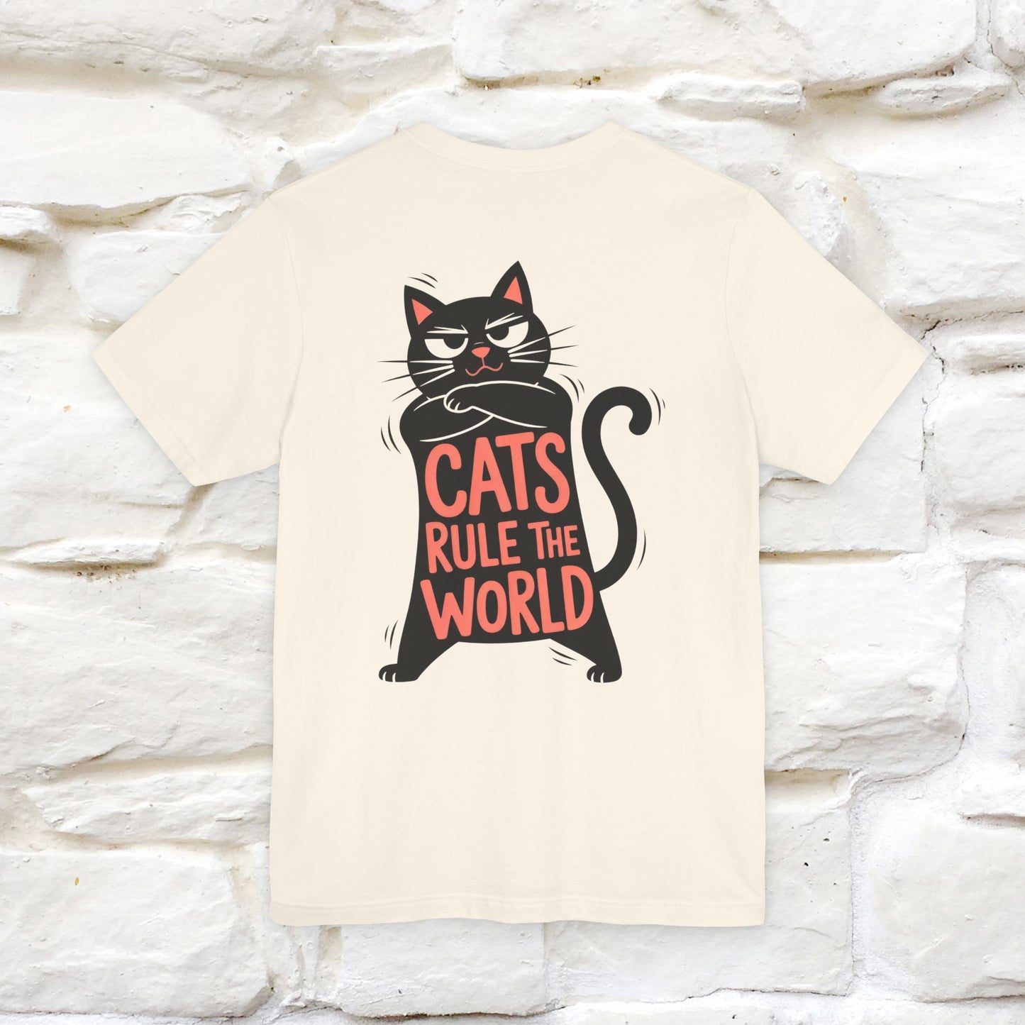“Cats Rule The World” |Cat T-Shirt | Front & Back Design | Nunu&Miao Studio