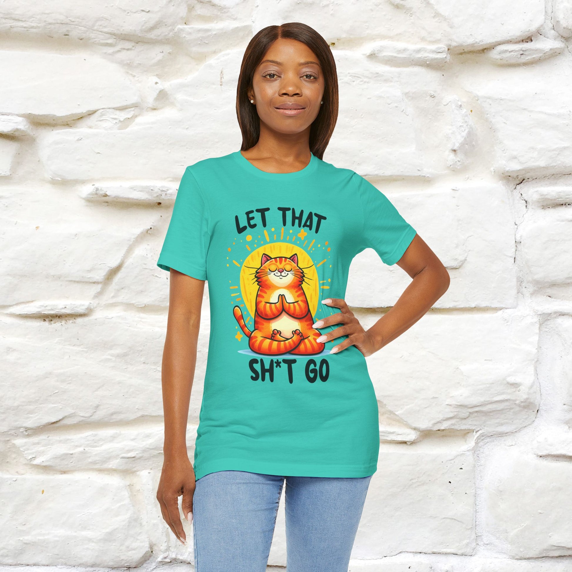 "Let That Sh*t Go" Cat T-shirt |Nunu&Miao Studio - Nunu&Miao Studio