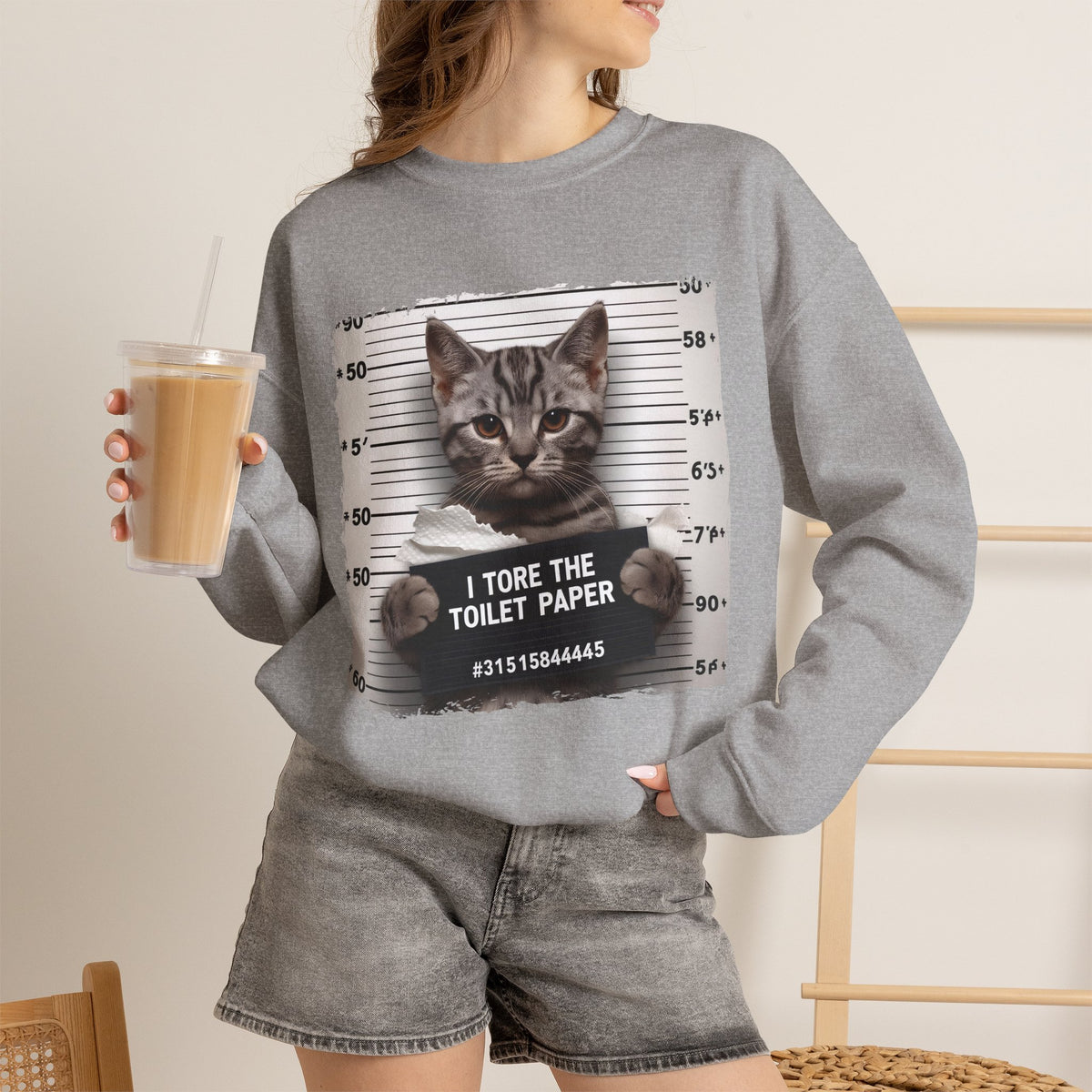 "I Tore The Toilet Paper.'' |Cat Sweatshirt | Nunu&Miao Studio