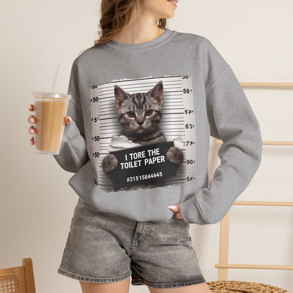 "I Tore The Toilet Paper.'' |Cat Sweatshirt | Nunu&Miao Studio