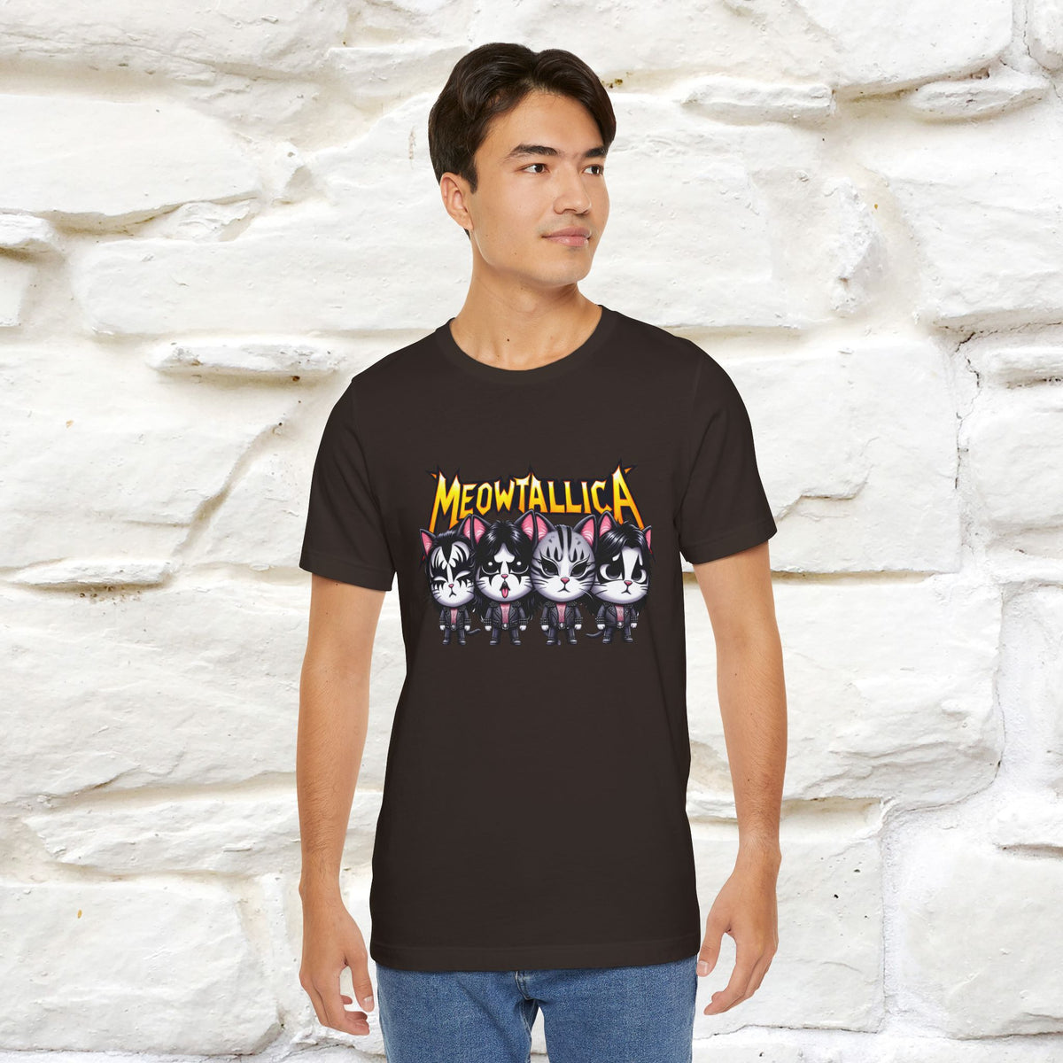 Meowtallica T-Shirt | Rock-Inspired Cat Tee| Nunu&Miao Studio