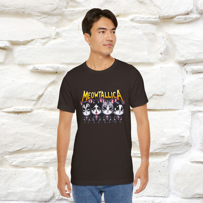 Meowtallica T-Shirt | Rock-Inspired Cat Tee| Nunu&Miao Studio