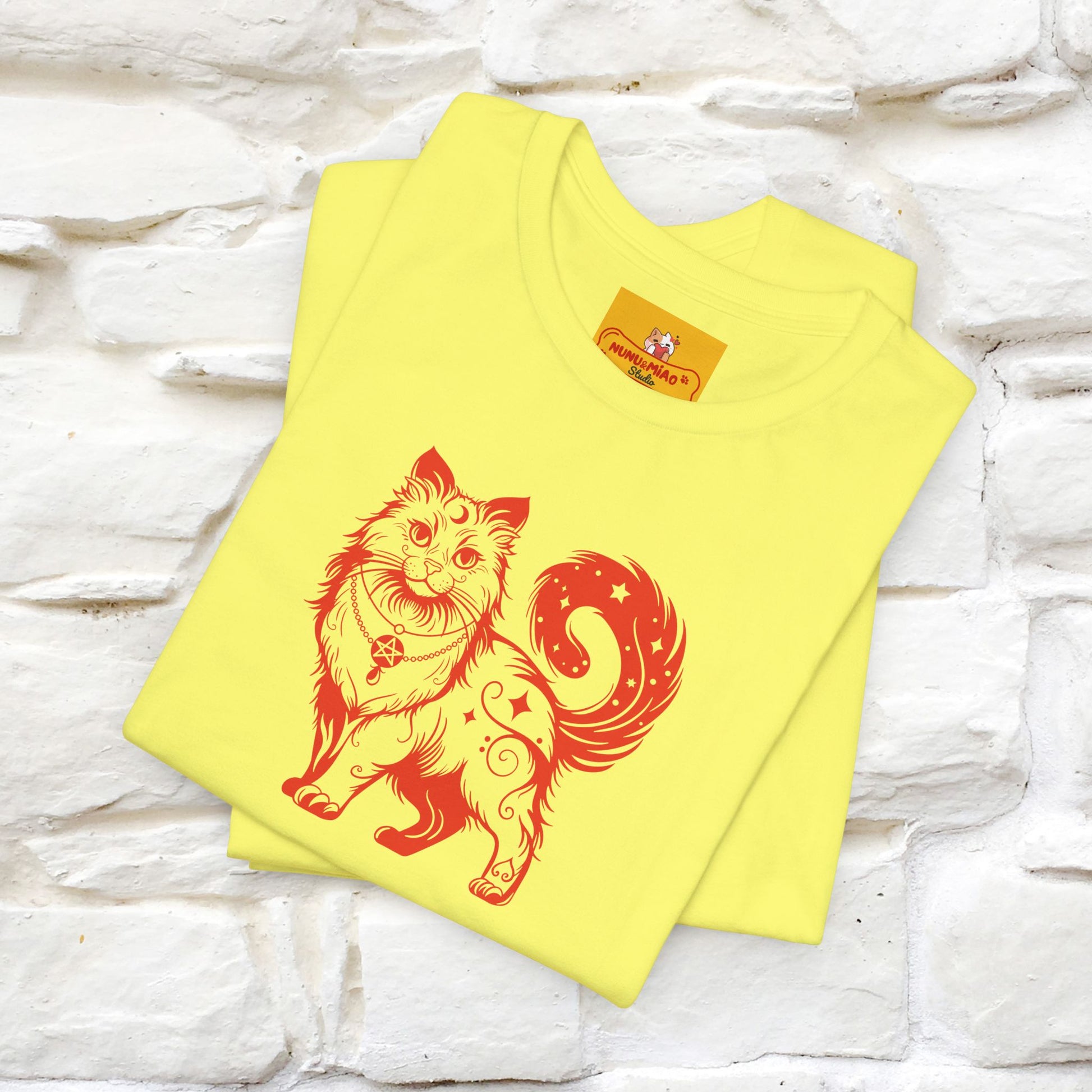 "The Third Eye'' Cat T-Shirt Front and Back Design | Nunu&Miao Studio - Nunu&Miao Studio