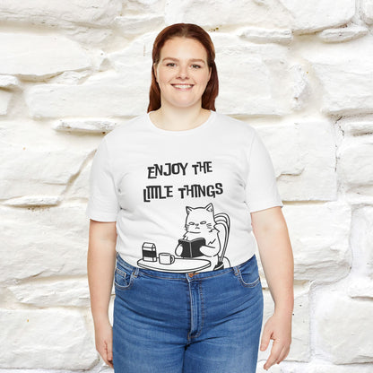 "Enjoy The Little Things." Cat T-Shirt | Nunu&Miao Studio