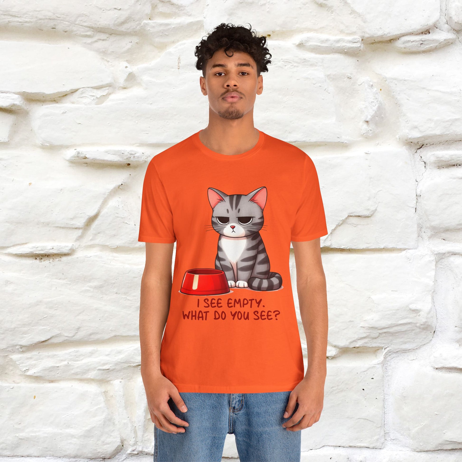 "I See Empty. What Do You See"  | Cat T-Shirt | Nunu&Miao Studio - Nunu&Miao Studio