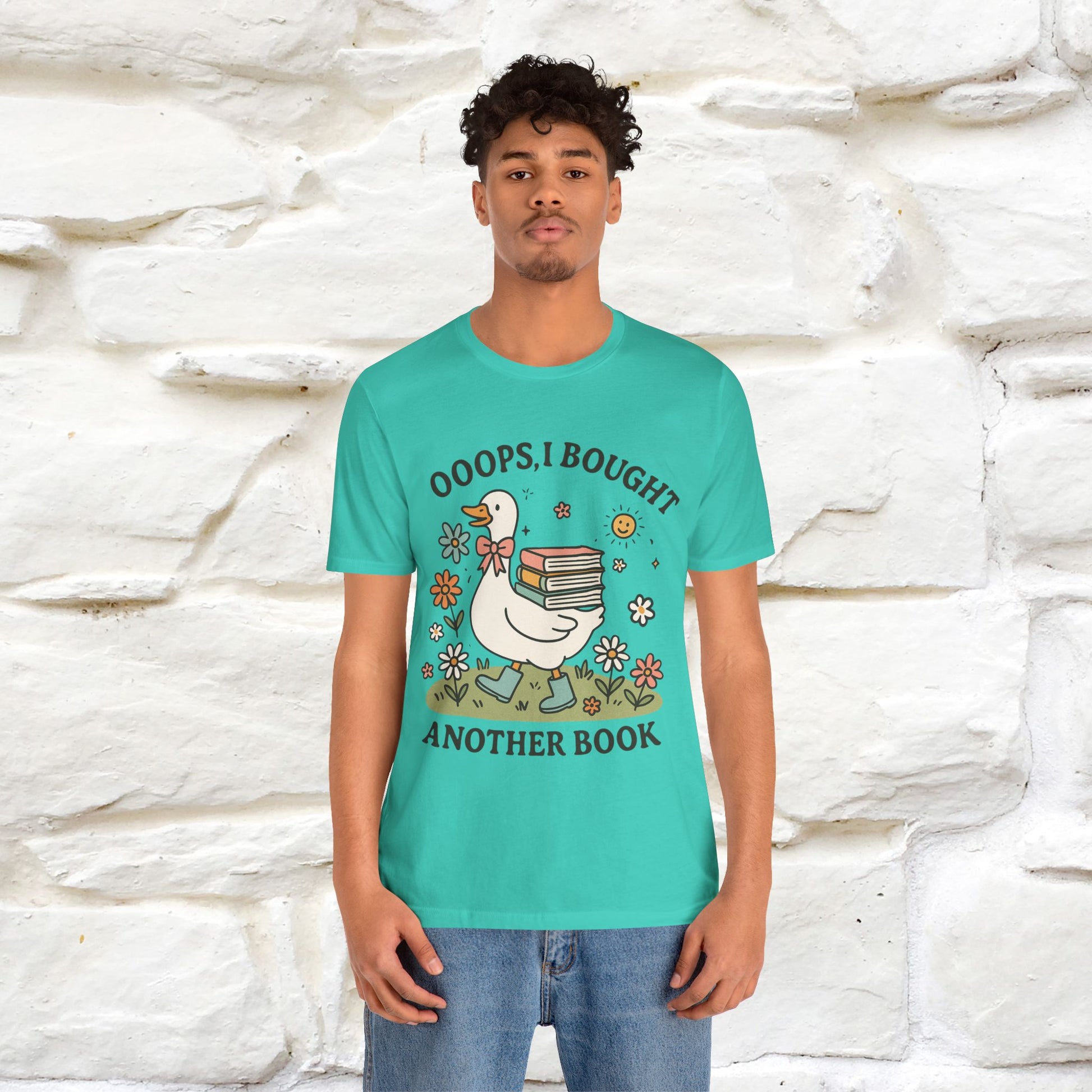 "Oooops I Bought Another Book" Funny Goose T-shirt |Nunu&Miao Studio - Nunu&Miao Studio