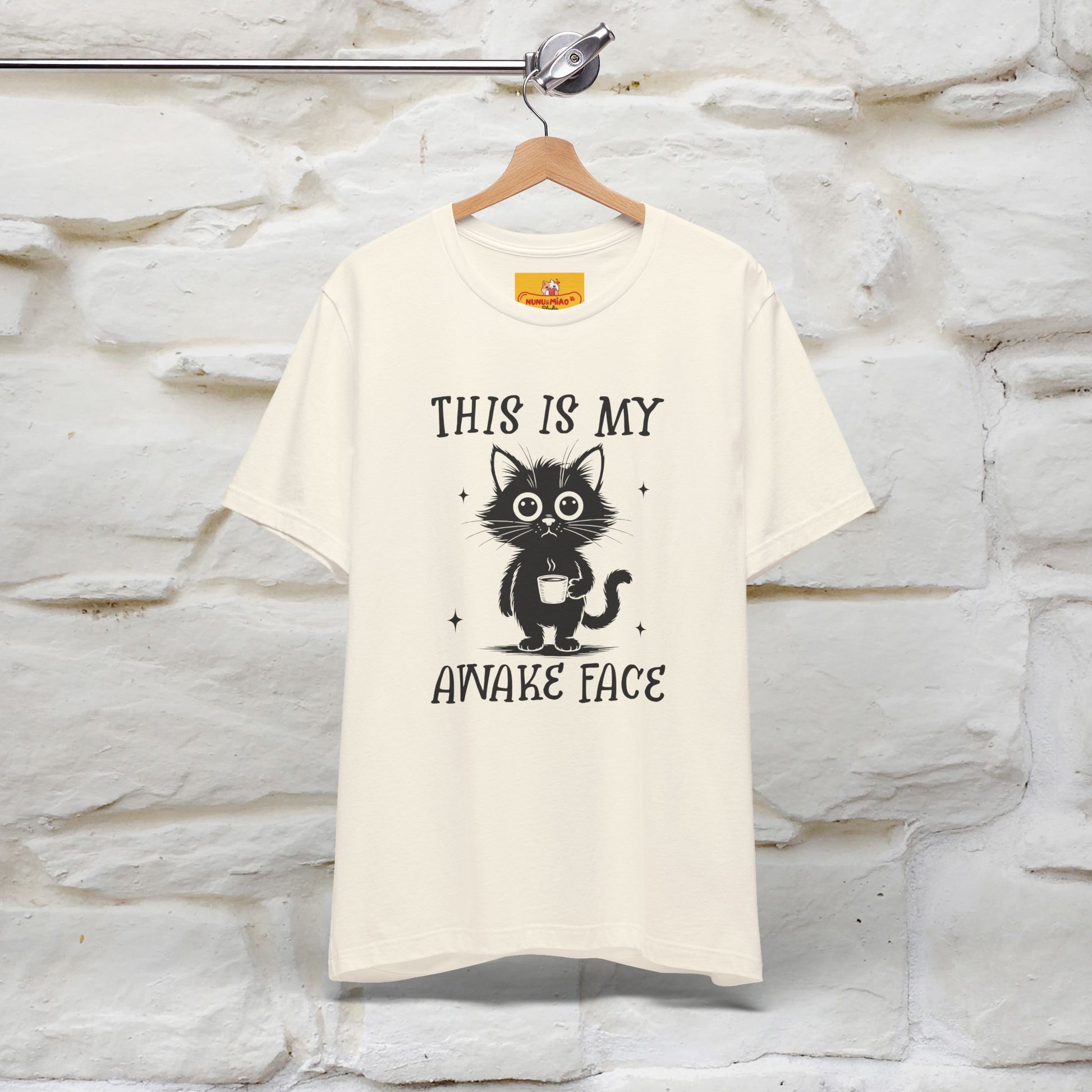 "This is My Awake Face" Cat T-Shirt | Funny Design | Nunu&Miao Studio - Nunu&Miao Studio