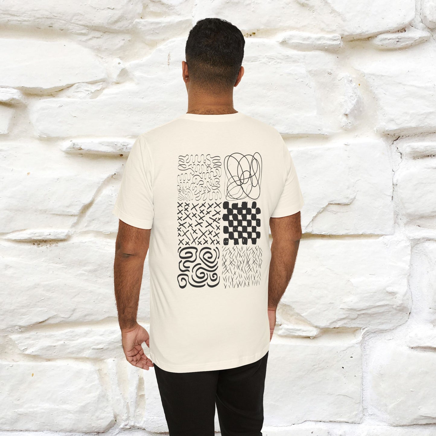 "Black And White'' Cat T-Shirt Front and Back Design | Nunu&Miao Studio - Nunu&Miao Studio