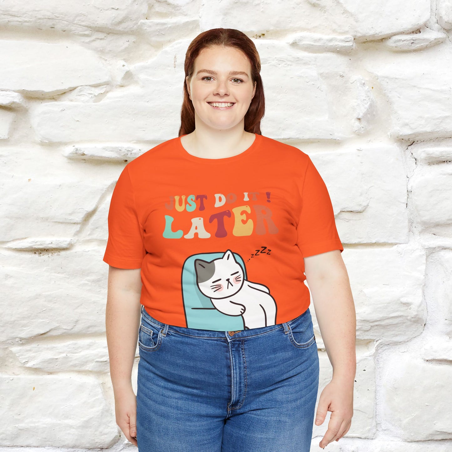 "Just Do It Later" Cat T-shirt |Nunu&Miao Studio - Nunu&Miao Studio