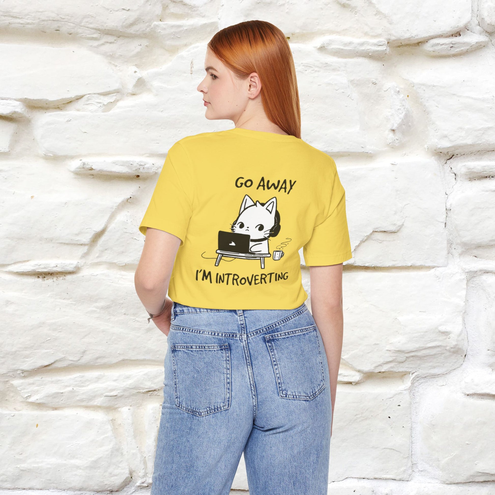 ''Go Away, I’m Introverting'' Cat T-Shirt | Nunu & Miao Studio - Nunu&Miao Studio