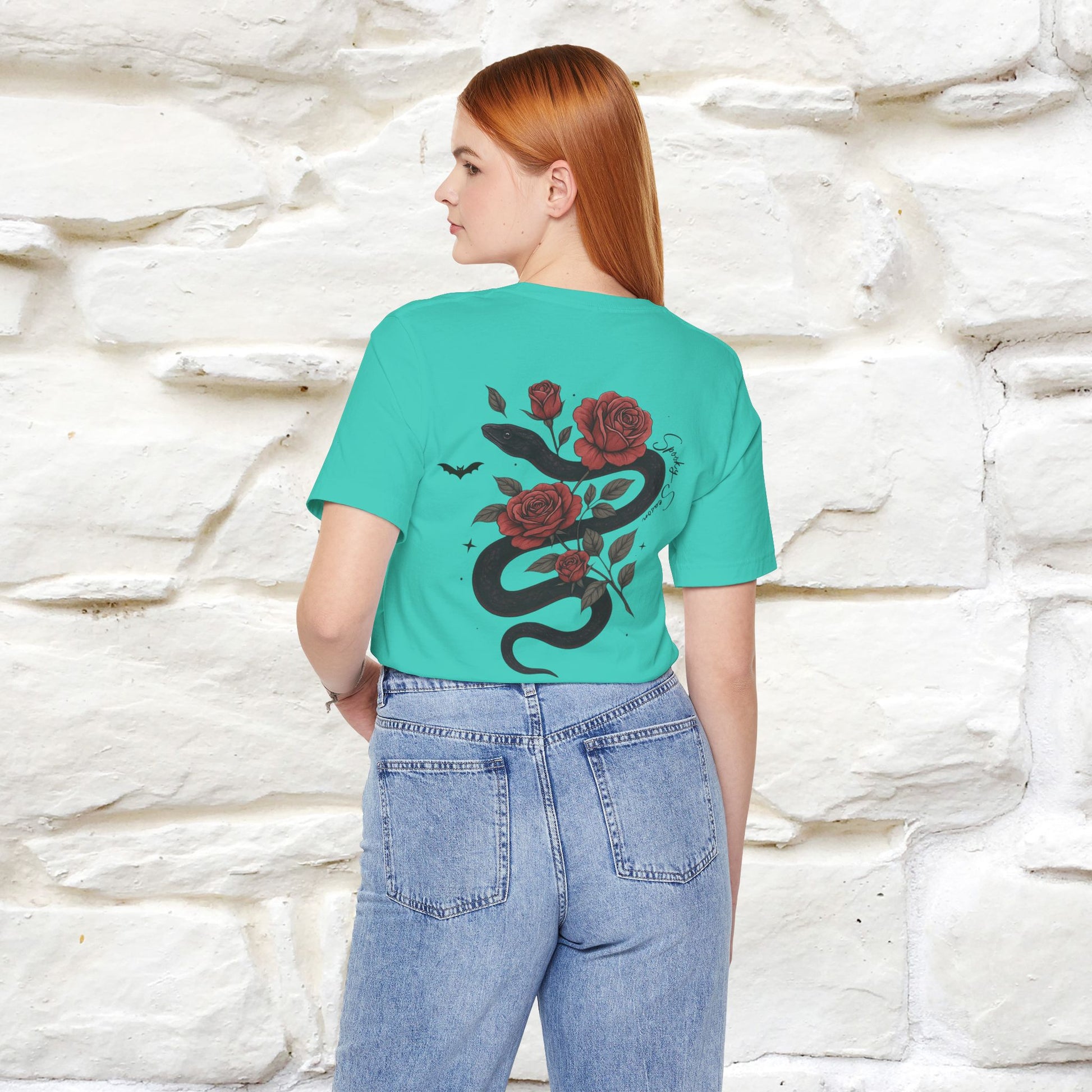 "The Rose and The Snake " Halloween T-shirt |Nunu&Miao Studio - Nunu&Miao Studio