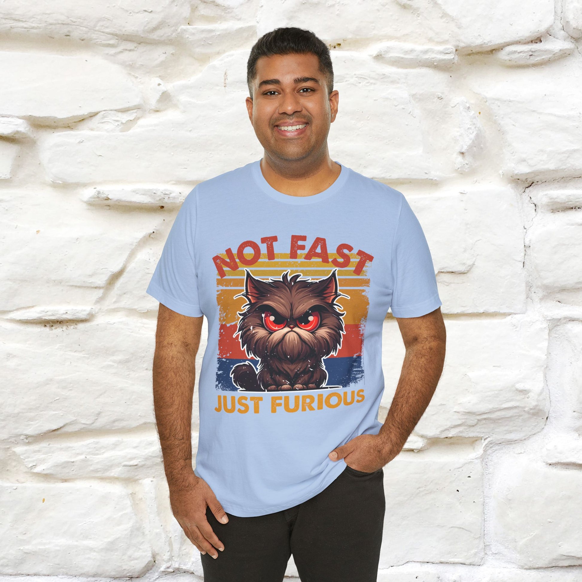 Not Fast, Just Furious |  Sarcastic Cat T-Shirt | Nunu&Miao Studio - Nunu&Miao Studio