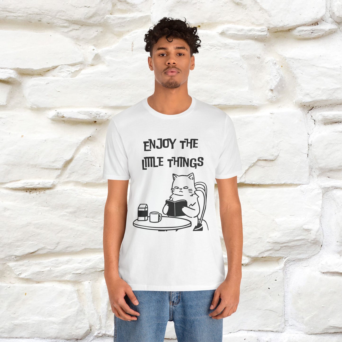 "Enjoy The Little Things." Cat T-Shirt | Nunu&Miao Studio