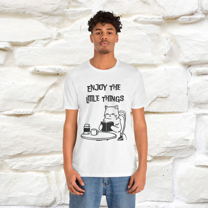 "Enjoy The Little Things." Cat T-Shirt | Nunu&Miao Studio