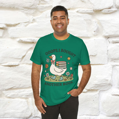 "Oooops I Bought Another Book" Funny Goose T-shirt |Nunu&Miao Studio - Nunu&Miao Studio