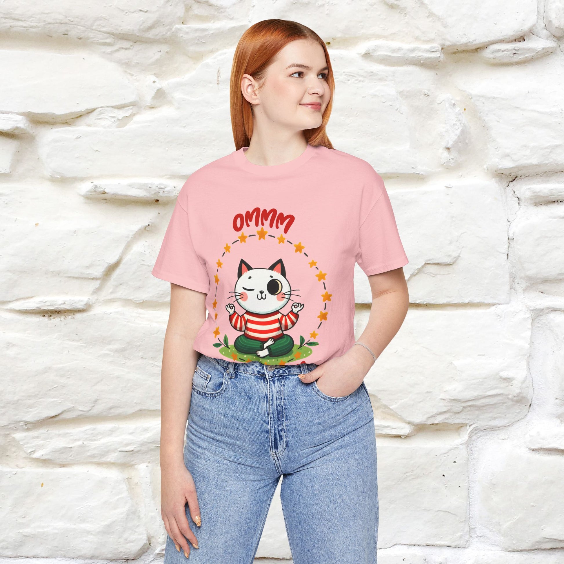 ''Ommm, Keep Calm'' Cat T-Shirt | Nunu&Miao Studio - Nunu&Miao Studio