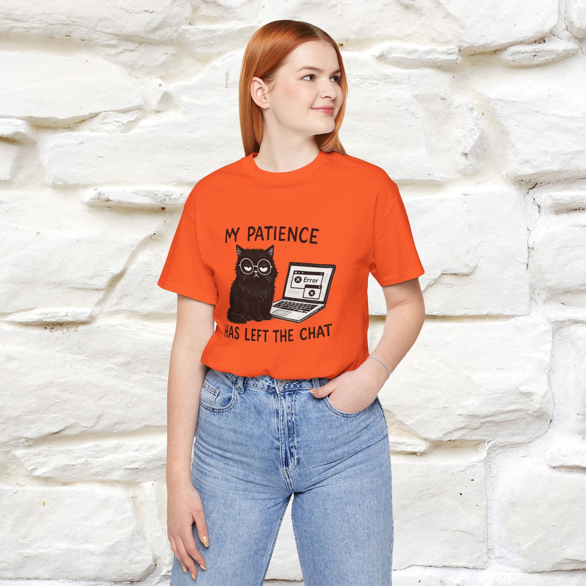 "My Patience Has Left The Chat" |Cat T-Shirt | Nunu&Miao Studio - Nunu&Miao Studio