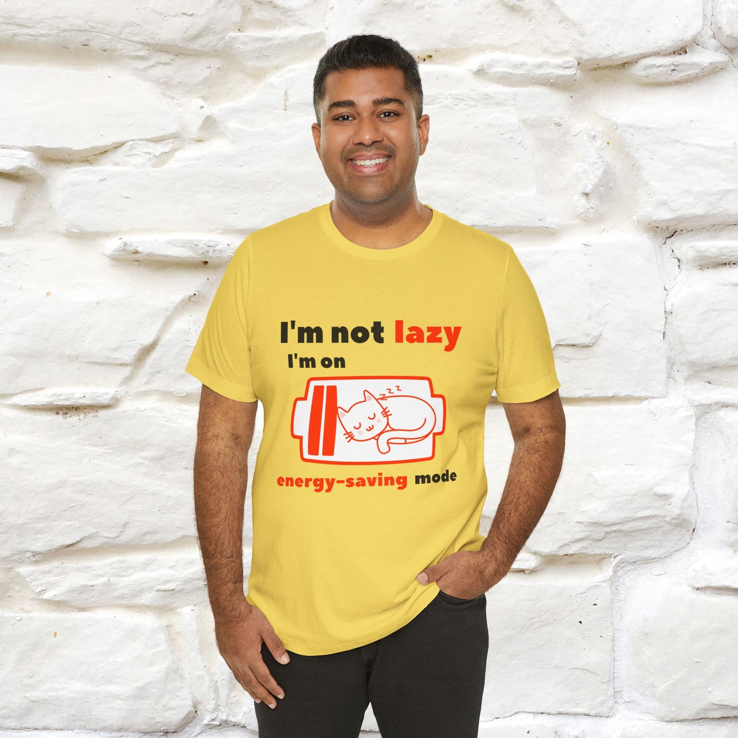 ''I am Not Lazy...'' Cat T-Shirt | Nunu&Miao Studio - Nunu&Miao Studio