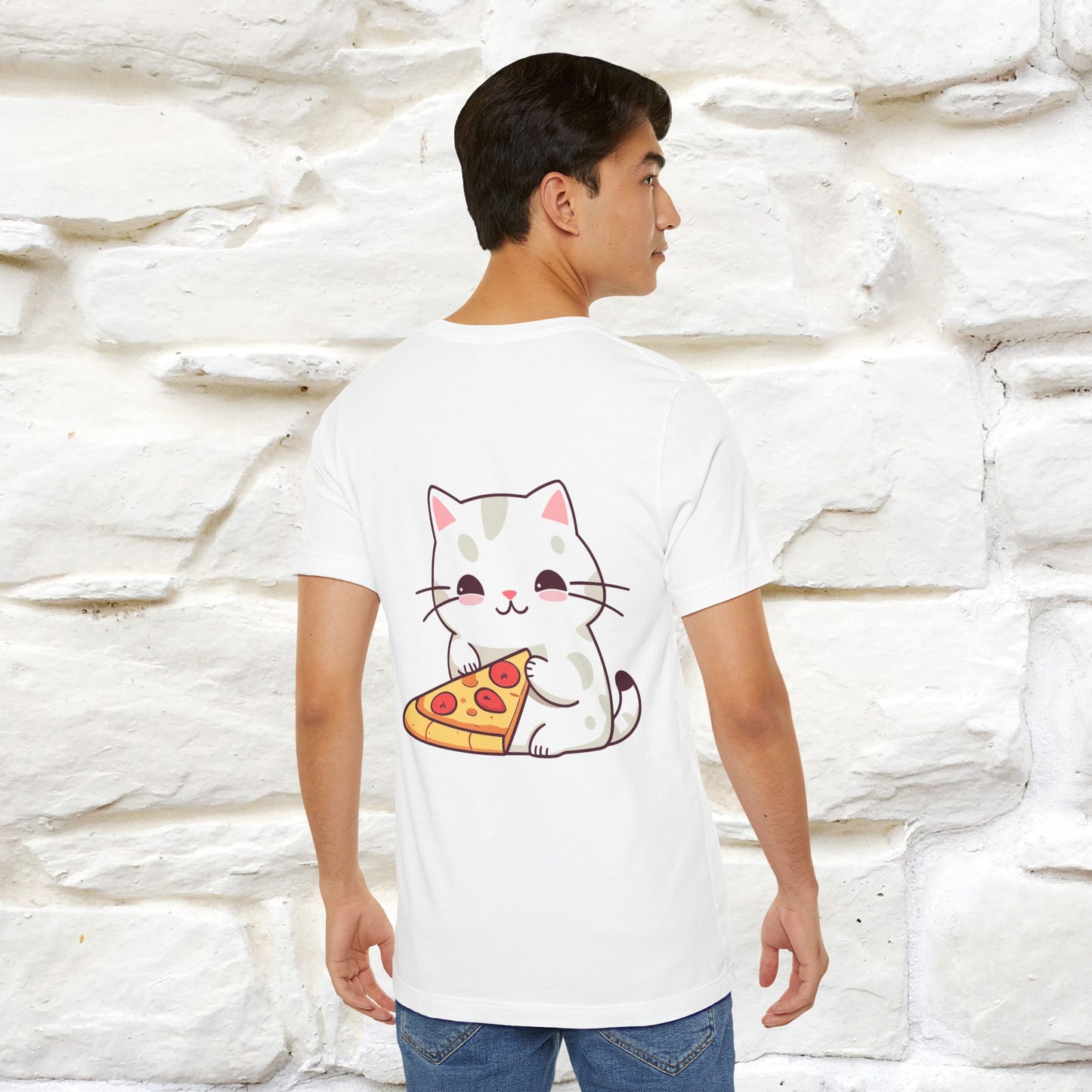 "I Love Pizza"| Cat T-shirt | Nunu&Miao Studio - Nunu&Miao Studio