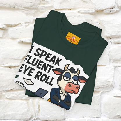 ''I Speak Fluent Eye Roll ''|  Sarcastic Cat T-Shirt | Nunu&Miao Studio