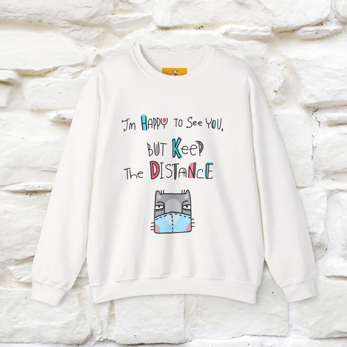 ''I'Am Happy To See You...'' |Cat Sweatshirt | Nunu&Miao Studio