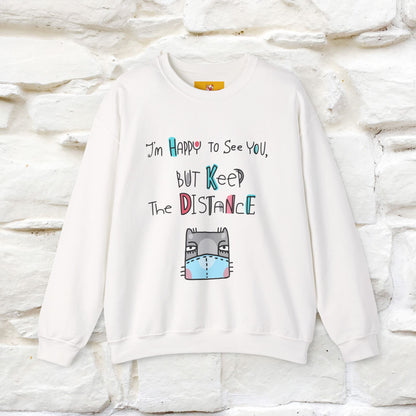 ''I'Am Happy To See You...'' |Cat Sweatshirt | Nunu&Miao Studio