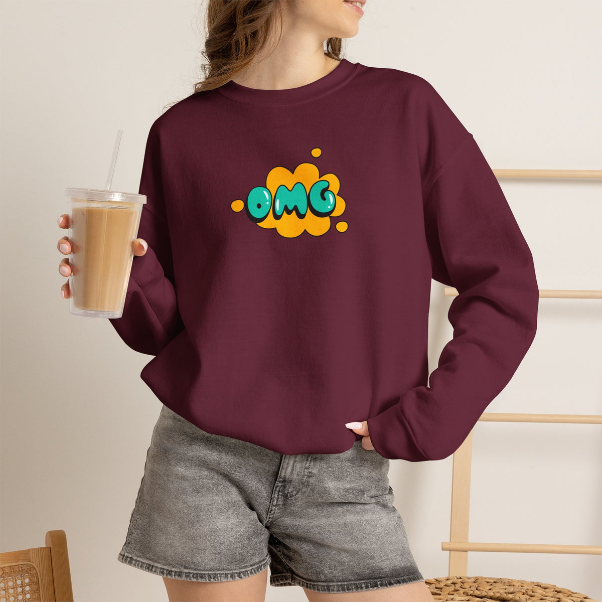 "OMG'' |Cat Sweatshirt | Nunu&Miao Studio