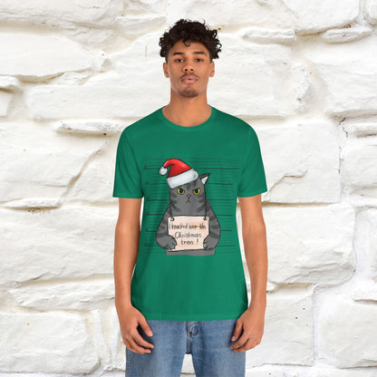 "I Knocked Over The Christmas Tree " |Funny Cat T-Shirt | Nunu&Miao Studio