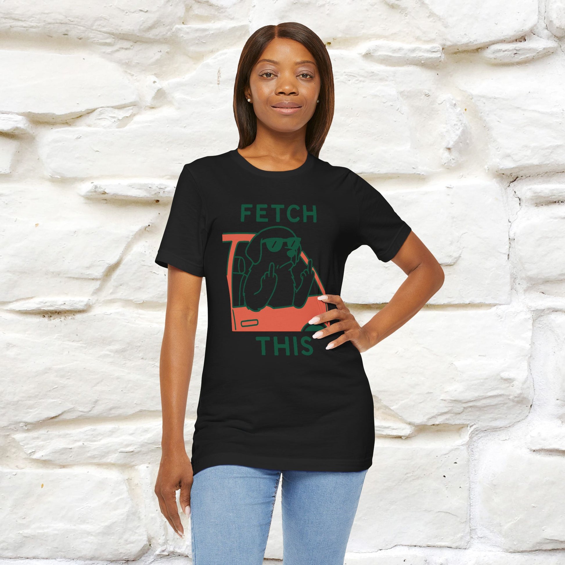 "Fetch This" Funny Dog T-shirt |Nunu&Miao Studio - Nunu&Miao Studio