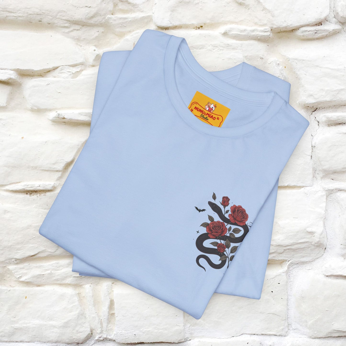 "The Rose and The Snake " Halloween T-shirt |Nunu&Miao Studio - Nunu&Miao Studio